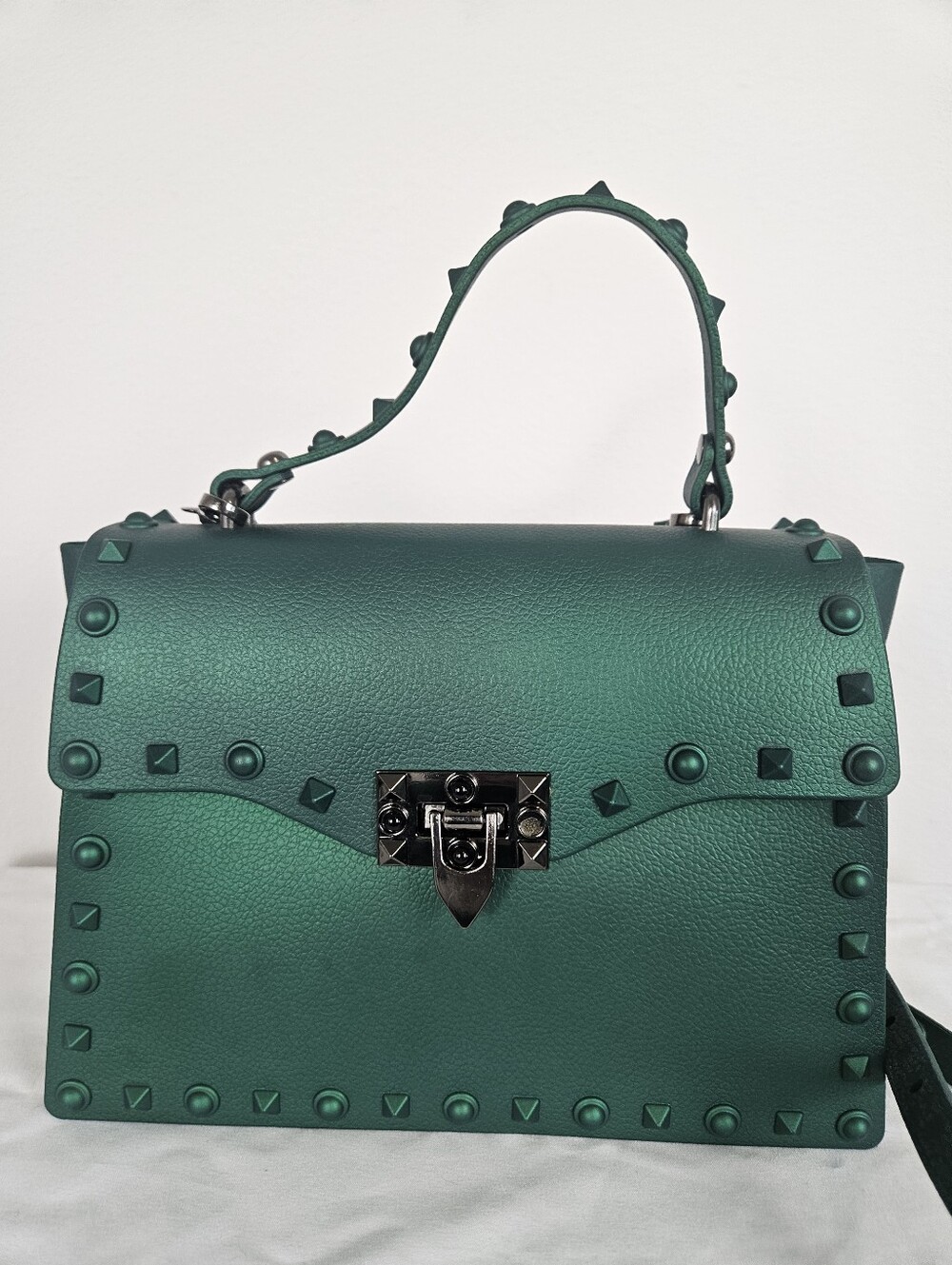Studded Green Jelly Purse - Picture 2 of 10